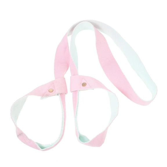 NICEXMAS Yoga Mat Tie Band Stretching Aid Pure Cotton Pink 1Set