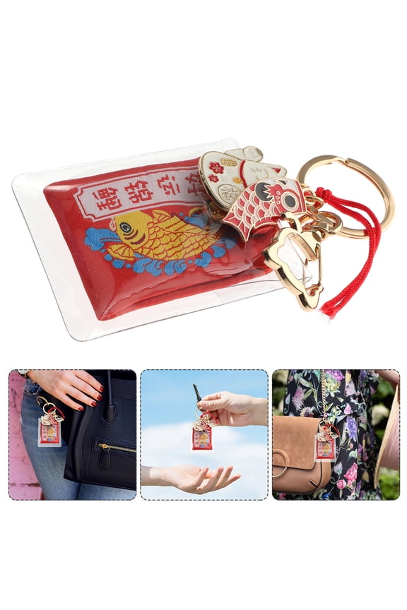 Key Chain Hanging Ornament Fortune Japanese Keyring Multi 1Pcs
