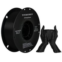 TINMORRY Carbon Fiber PETG 3D Printer Filament, 1 KG 1 Spool, Black