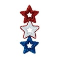 thumbnail image 1 of 4th of July, Patriotic Tinsel Star Dangler, Red/White/Blue, 20.5", by Way To Celebrate, 1 of 5