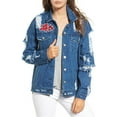 thumbnail image 1 of TINSEL Squad Ripped Denim Jacket Small, 1 of 4