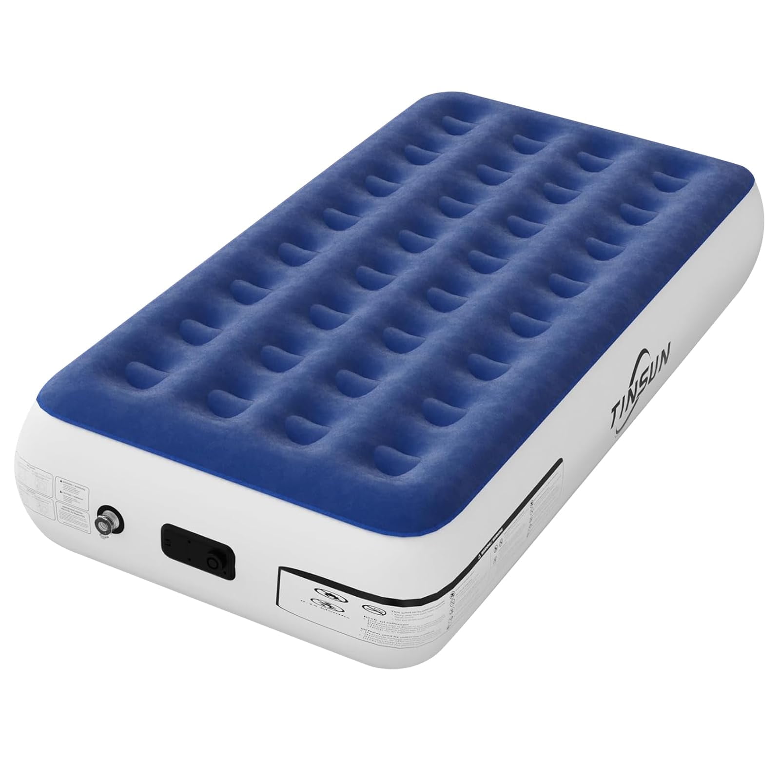 TINSUN Twin Air Mattress Built In Pump 13 Inches High Twin Air Mattress