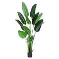 thumbnail image 1 of TINTEC 6 Ft Artificial Bird Of Paradise Artificial Trees in Green Decorative Placement Plastic Grower Pot, 1 of 8