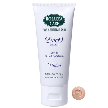 TINTED ZincO - SPF 20 - Sunscreen, for rosacea (2 oz)