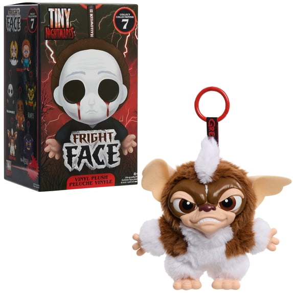 Tiny Nightmares Fright Face Vinyl Plush Blind Collectible, Clip-On Horror Plush with Vinyl Face, Mystery Toy by Just Play, Ages 17 and Up