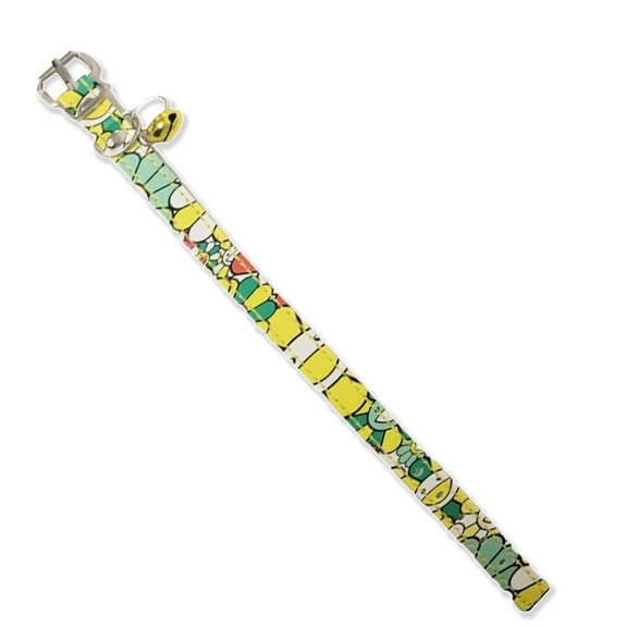 TINY'S PET Products Tiny's Cat Collar with Bell (Yellow) Yellow One Size