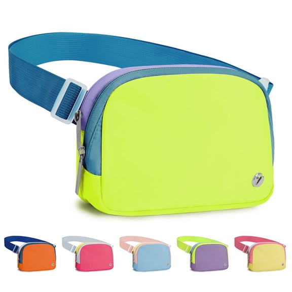 TINYAT Fanny Pack for Women 3 Zipper Pockets Waist Bag Waterproof Belt Bag Purse for Walking Shopping