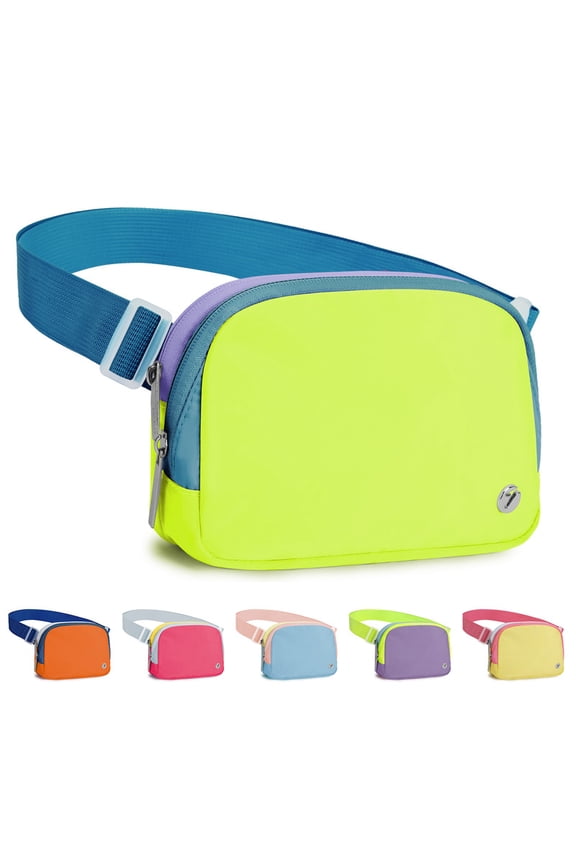 Fanny Pack for Women 3 Zipper Pockets Waist Bag Waterproof Belt Bag Purse for Walking Shopping