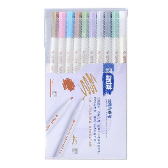 TINYSOME 10 Colors Epoxy Resin Drawing Pen for Extra Fine Painting Pen Nail Graffiti Pens Permanent Marker Pens for DIY Resin Pro