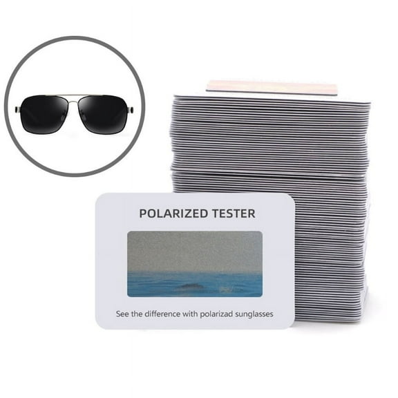TINYSOME 100PCS Polarized Glasses Test Card,Polarization Sunglasses Tester