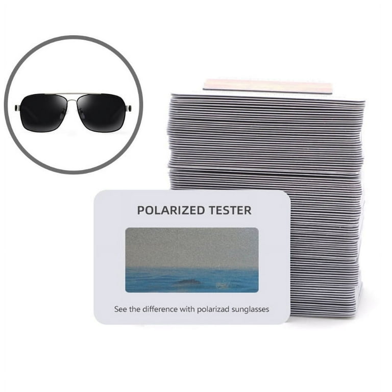 TINYSOME 100pcs Polarized Glasses Test Card,Polarization Sunglasses Tester, Women's, Size: One Size