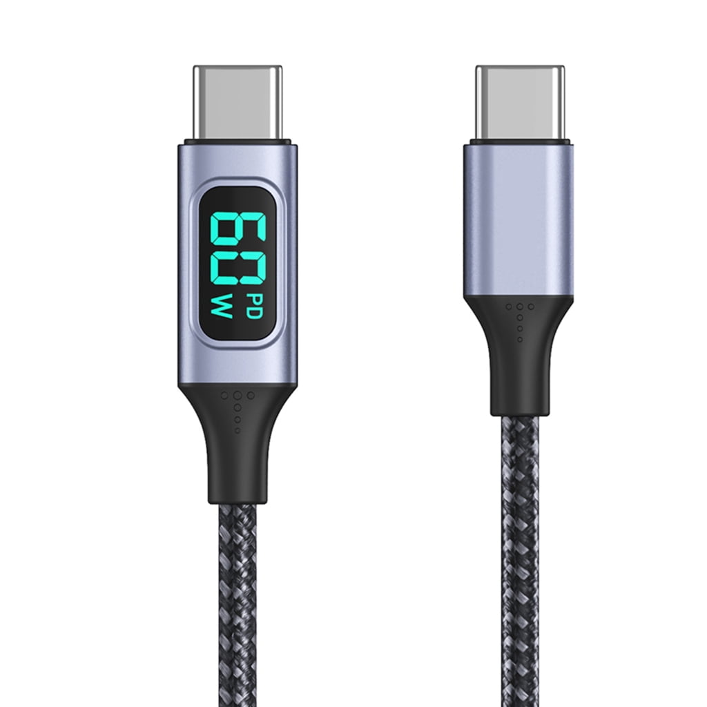 chipofy USB C Cable, LED Power Display E-Marker PD 100W 5A Fast Charging  6.6ft 480Mbps Data Transmission Type C Cable for MacBook Pro, Samsung  Galaxy