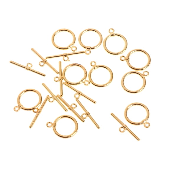 TINYSOME 10Pcs/Set 14mm Toggle Clasps Connectors OT Clasp Stainless Steel For Jewelry DIY