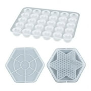 TINYSOME 3D Chinese Checker Pieces Molds Making for DIY Personalized Gifts Checker Games Epoxy Resin Checker Casting Mold
