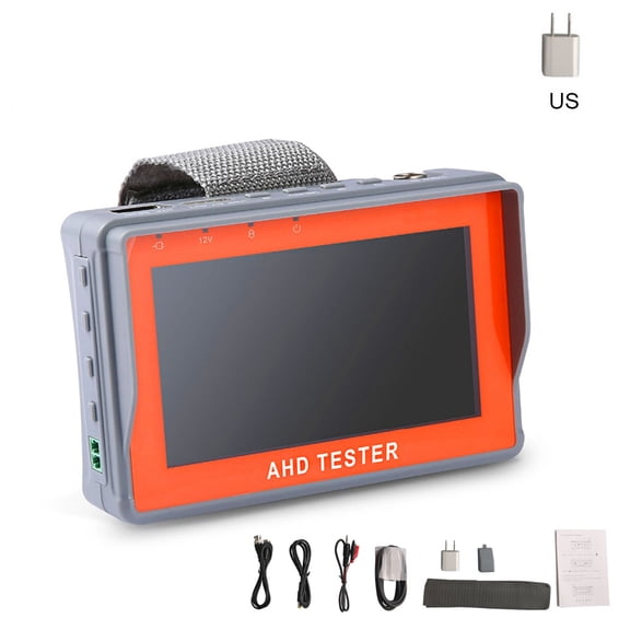 TINYSOME 4.3 inch TFT LCD Monitor 1080P AHD Security CCTV Camera & CVBS Security Tester 2 in 1 Analog Video for W/ Network Cable