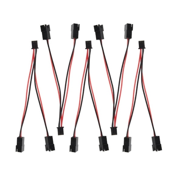 TINYSOME 5/10pcs 3D Printer Parts Hotend Cooling Fan Parallel Connection Cable 2Pin XH2.54 Terminal Female to Male Connector Line