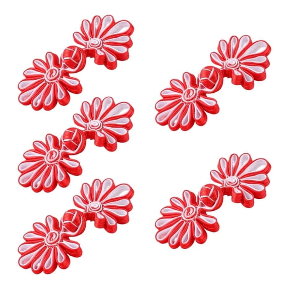 TINYSOME 5 Pairs/Pack Cheongsam Closure Sewing Fasteners Chinese Knots Frog Buttons