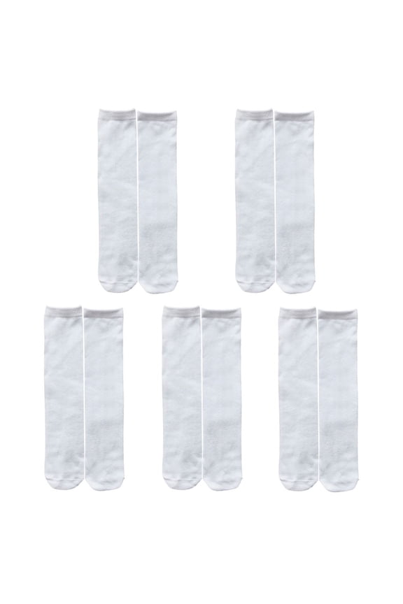 5 Pairs/set Blank Socks For Sublimation Blank Printable White Sublimation Socks
