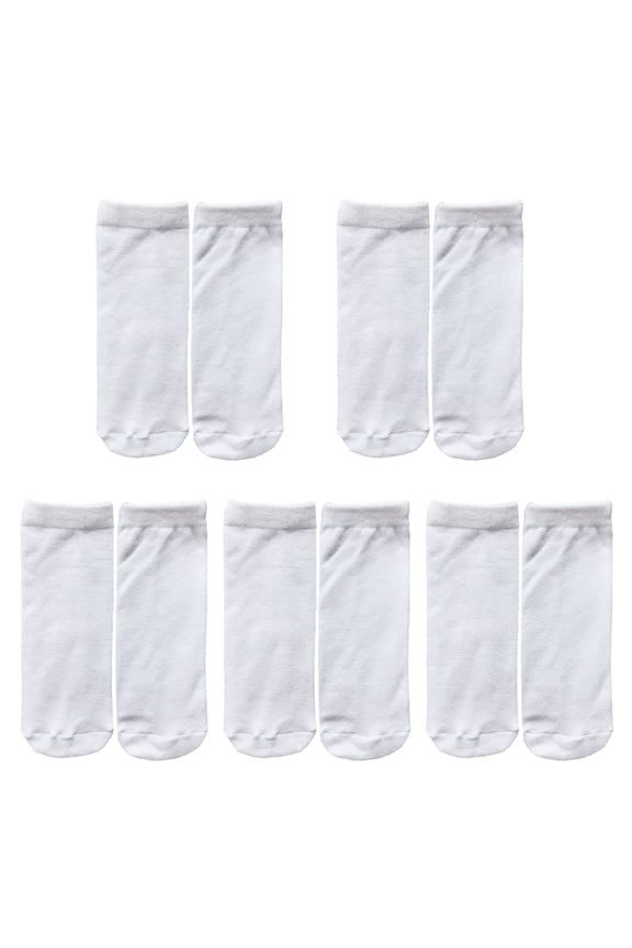 5 Pairs/set Blank Socks For Sublimation Blank Printable White Sublimation Socks