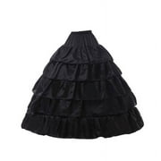 TINYSOME 5-layer Lotus Leaf Skirt Bride Wedding Dress Petticoat Lolita Drawstring Adjusta