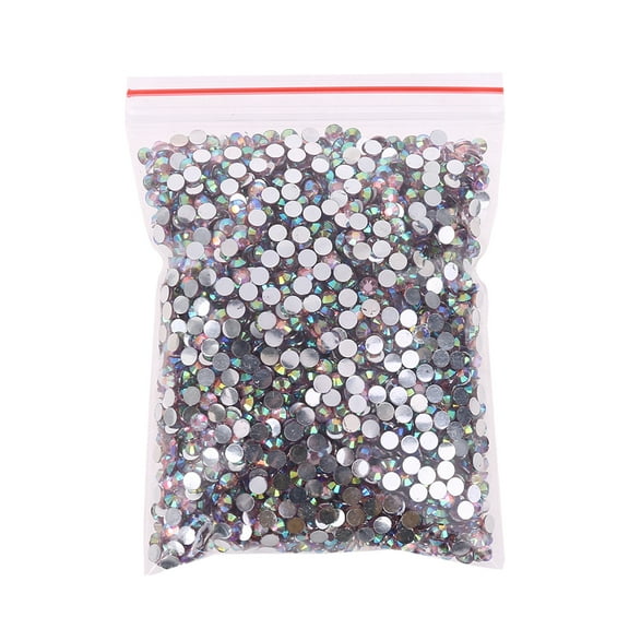 TINYSOME 5000pcs Pink Gradient Flat Back Gems Round Crystal Rhinestones for DIY Crafts Nail Art Clothes Shoes Bags