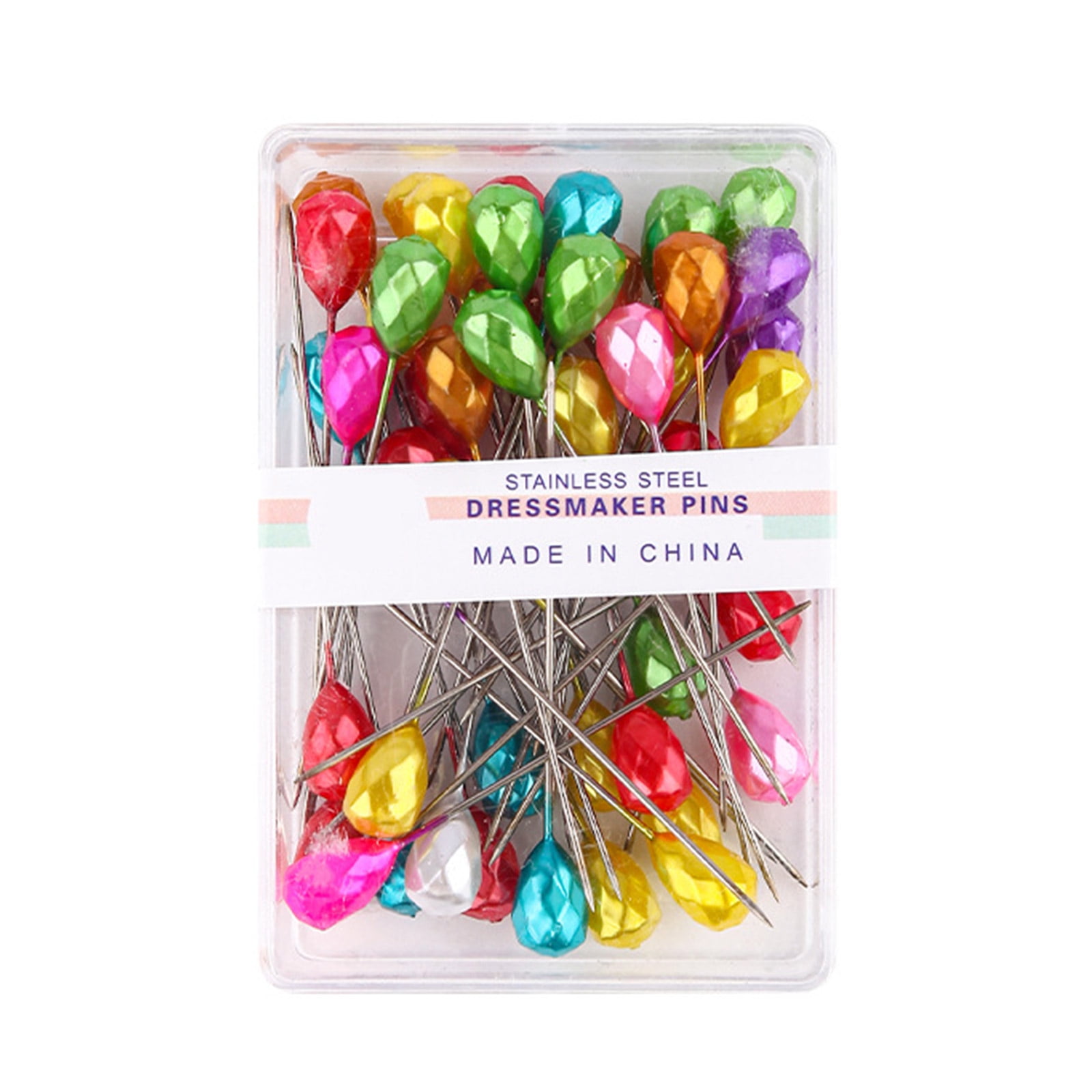 TINYSOME 50Pcs 2 Inch Straight Pins for Fabric Quilting D1am0nd-Head ...