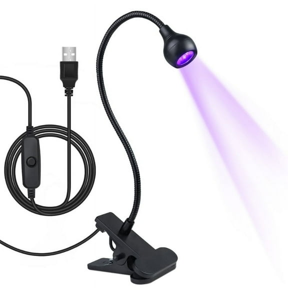 TINYSOME 5W UV Nail Lamp,Hands Free Gel LED Nail Dryer Polish Curing Lamps Gooseneck