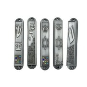 TINYSOME 5pcs Mezuzah Case for Door Metal Jewish Mezuzah Judaica Case Religious Gift