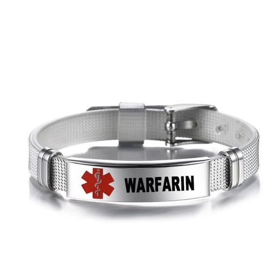 TINYSOME Adjustable Wristband Emergency Medical Bracelets Medical Alert IDs Bracelet