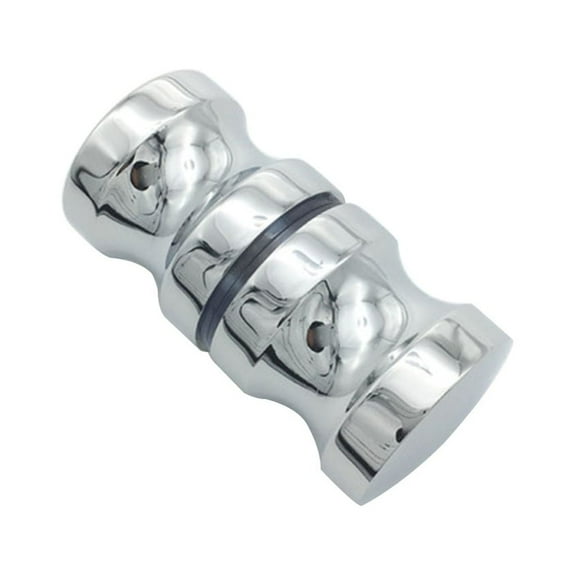 TINYSOME Aluminum Alloy Shower Glass Door Sliding Knob Bathroom Round Back-to-Back Handle Pull for Home Bathroom Glass Door