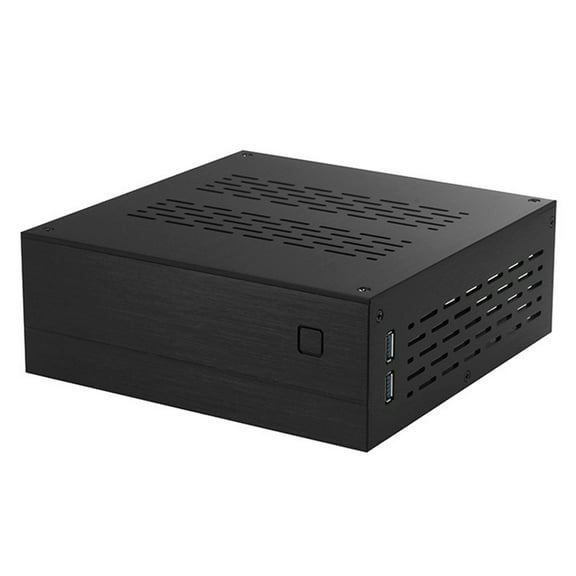 TINYSOME B01 Mini ITX Computer for Case Chassis Aluminum/Glass Briefcase Desktop PC Enclo