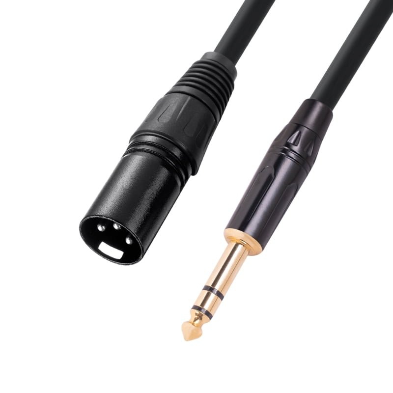 6.35mm TRS Male to 8 Pin Male Audio Cable for iPhone / iPad 3m