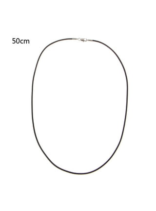 PROSTEEL Black Leather Necklace Cord Rope Chain for Men with Stainless  Steel Clasp 3mm 18