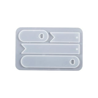Bookmark Mold with Tassles, Caffox Bookmark Mold Kit with 100pcs Bookmark  Tassels Bulk and 10pcs Rectangle Silicone Bookmark Mold for Epoxy Resin  Casting