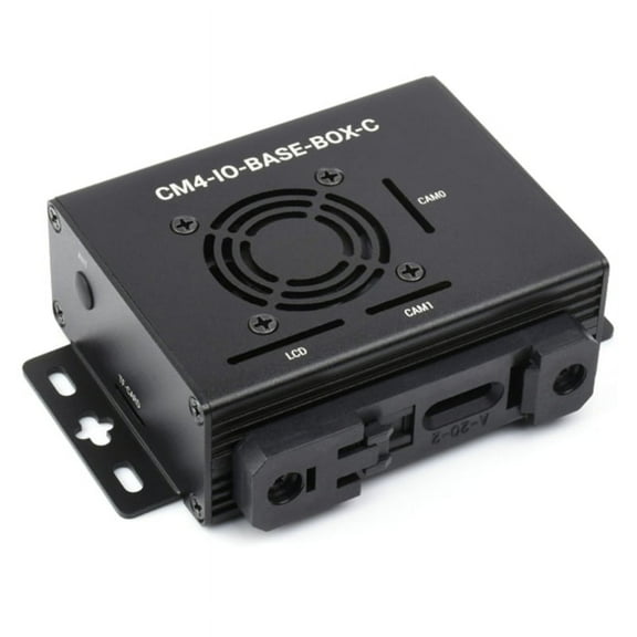 TINYSOME CM4-IO-BASE-BOX-C Mini Host Compute 4 Module for Raspberry Pi (NOT Included), Metal Case With Cooling Fan