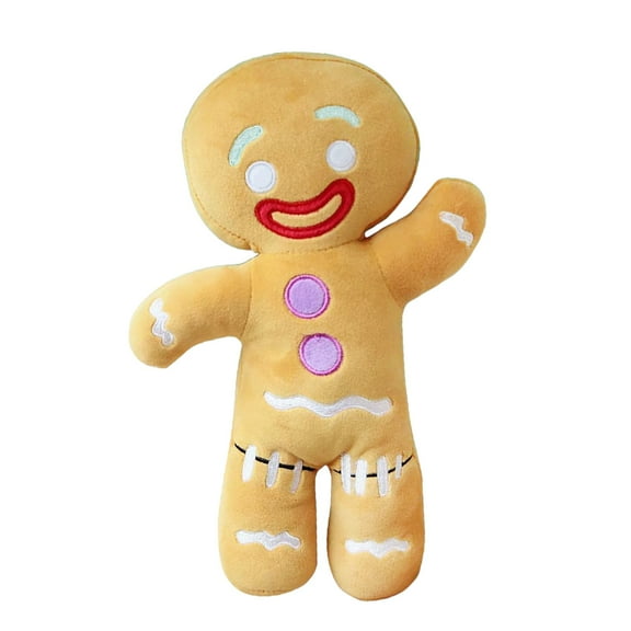 TINYSOME Cartoon Gingerbread Man Plush Toy Cookie Man Stuffed Soft Cute Pillow Kawaii Christmas Birthday Presents for Girlfriend