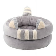 TINYSOME Cat Bed for Indoor Cat Round Washable Cat Bed Warming Soft Cushion Pet Bed