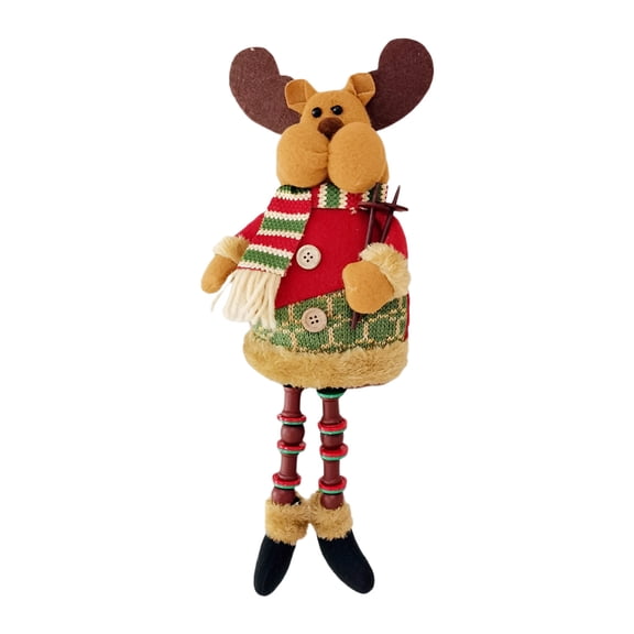 TINYSOME Christmas Doll Figurine Christmas Figures Decorations Christmas Standing Dolls Santa Claus Figurine Snowman Elk Doll
