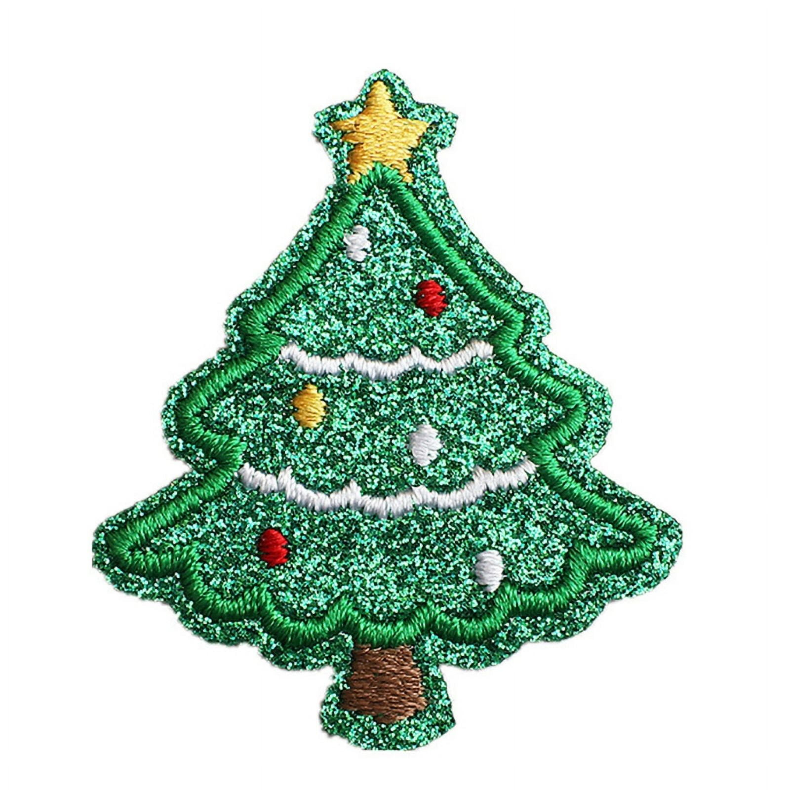 GALPADA 10pcs Embroidery Patches Christmas Decor Applique Embroidered  Patches Christmas Tree Banner : : Home