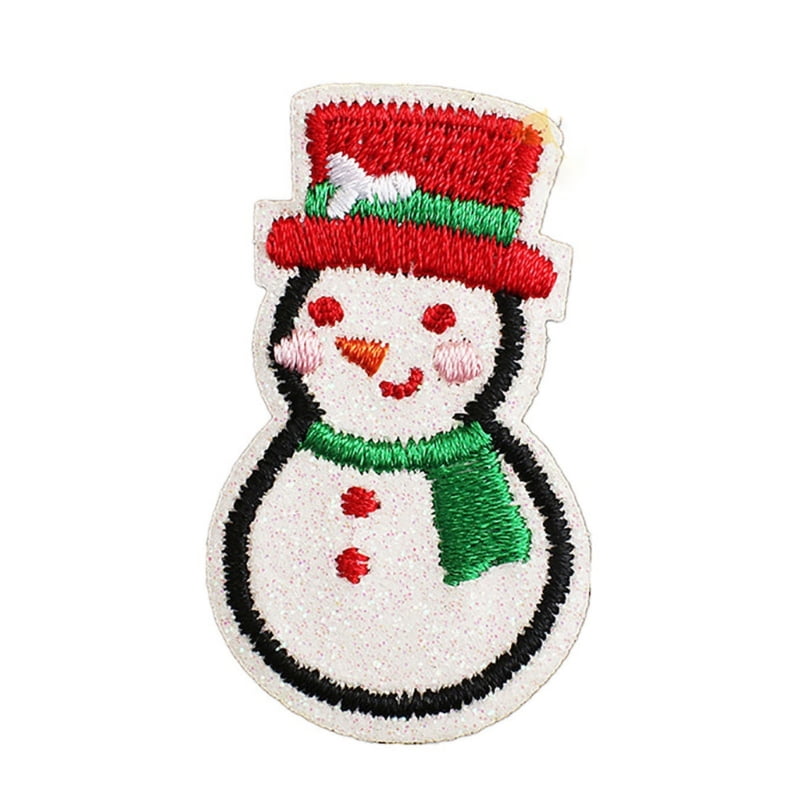 TINYSOME Christmas Iron on Patches Sew Applique Embroidered Patches for  Jeans Clothes 