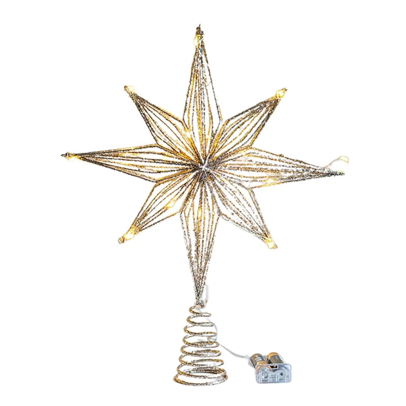 TINYSOME Christmas Tree LED Star Tree Toppers Battery Operated Treetop