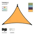 thumbnail image 1 of ZXMT 10*10*10ft Triangle Sun Shade Sail Outdoor 95%UV Block Protection Orange Shade Cloth, 1 of 19