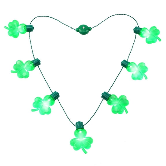 TINYSOME Clovers Light Bulb Necklace Christmas Tree Decoration Navidad New Year Gift