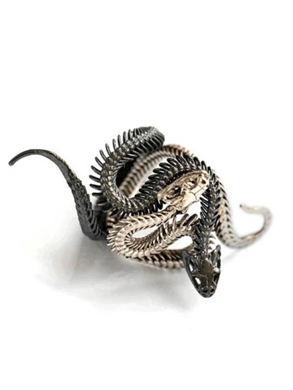 Couple Snake Bone Ring Can Be Combined Fashion Adjustable Rings Snake An1ma1 Ring Vintage Jewelry Rings for Women Men