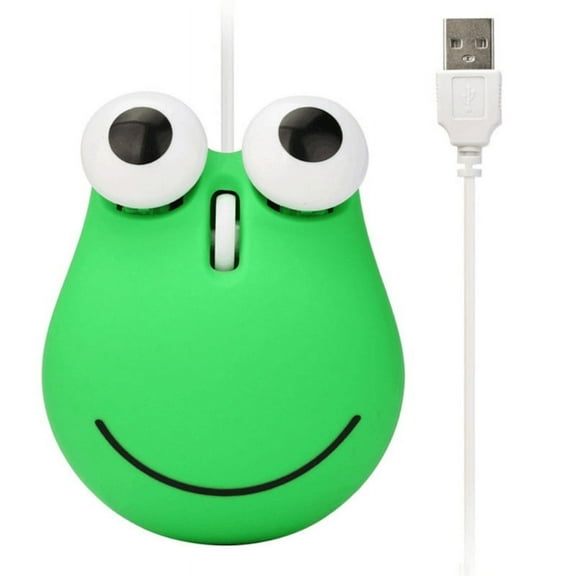 TINYSOME Creative USB Wire Mouse Cute Frog Gamings Mouse 1200dpi Funny Mice 3Key