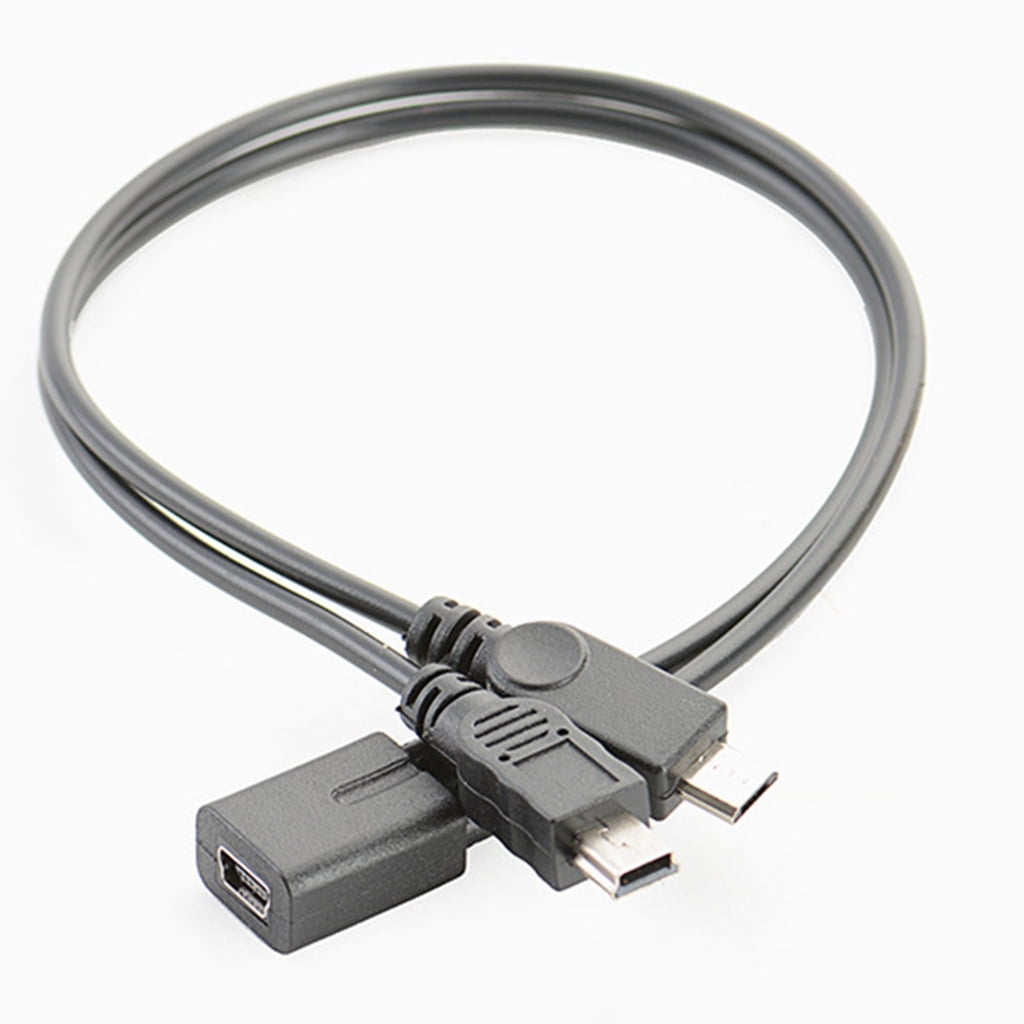 TINYSOME Flexible Mini 5Pin Y Splitter Cable Mini USB Splitter Extender