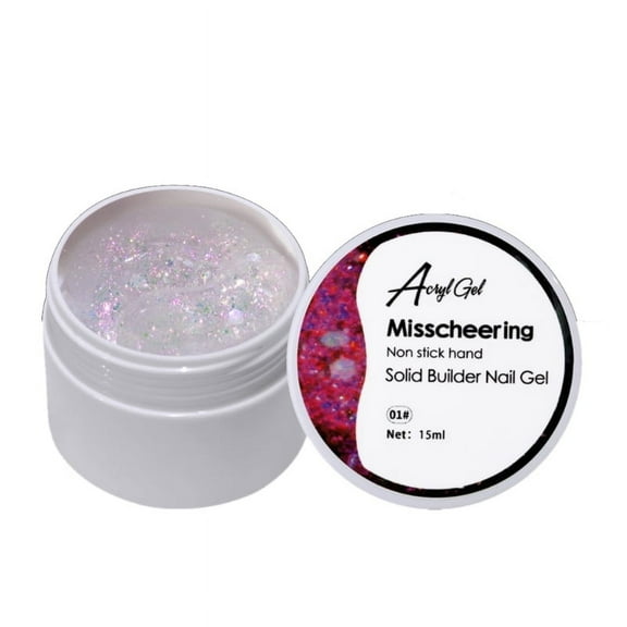TINYSOME Glitter Poly Nail Gels UV Extension Builder Gels Nail Art Builder Nail Gels