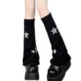 thumbnail image 1 of TINYSOME Leg Warmers Women Girls Japanese Style Lolitas Leg Warmer Star Knit Long Socks, 1 of 17