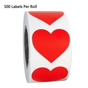 TINYSOME Love Heart Sealing Stickers Roll 500Pcs Scrapbooking Jar Decorative Sticker