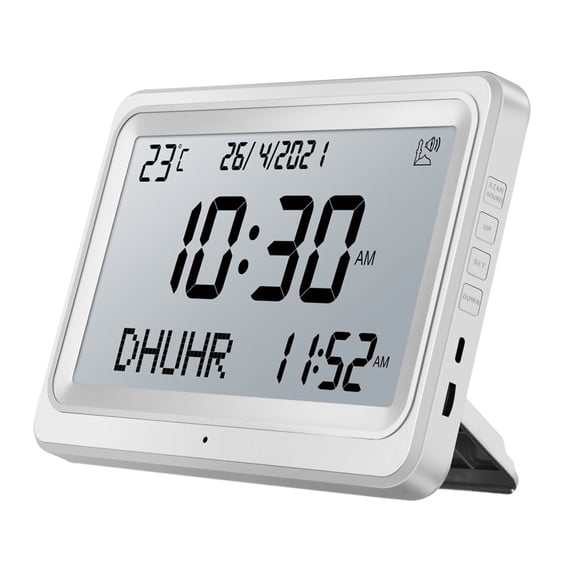 TINYSOME Muslims Tabletop Clock Alarm Islamic Azan Time For Prayer Digital Display Clock